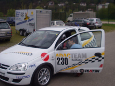Daniel Schmitz aus Nußloch im neuen ADAC Corsa